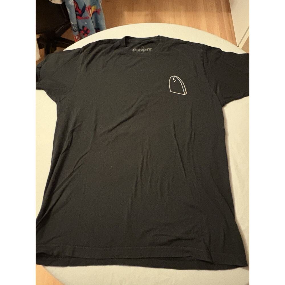 Emo Nite T-Shirt Men's Large Black Short Sleeve Crew Neck Graphic Print